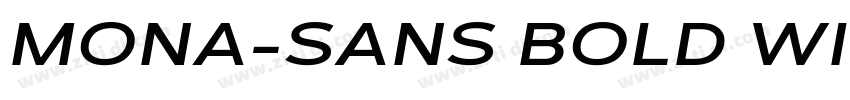 MONA-SANS BOLD WIDE字体转换